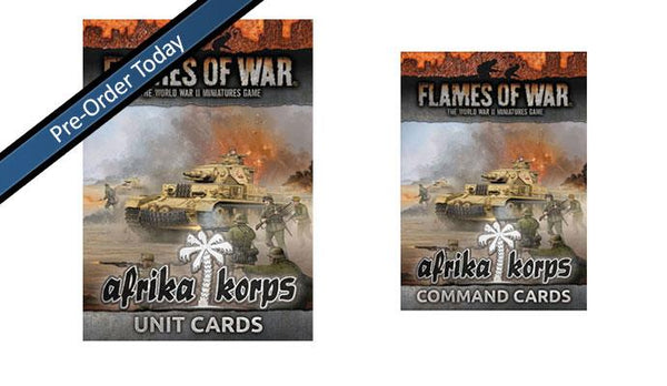 Flames of War: WWII: Unit and Command Cards (FW256-GCB) - German: Afrika Korps (MID)