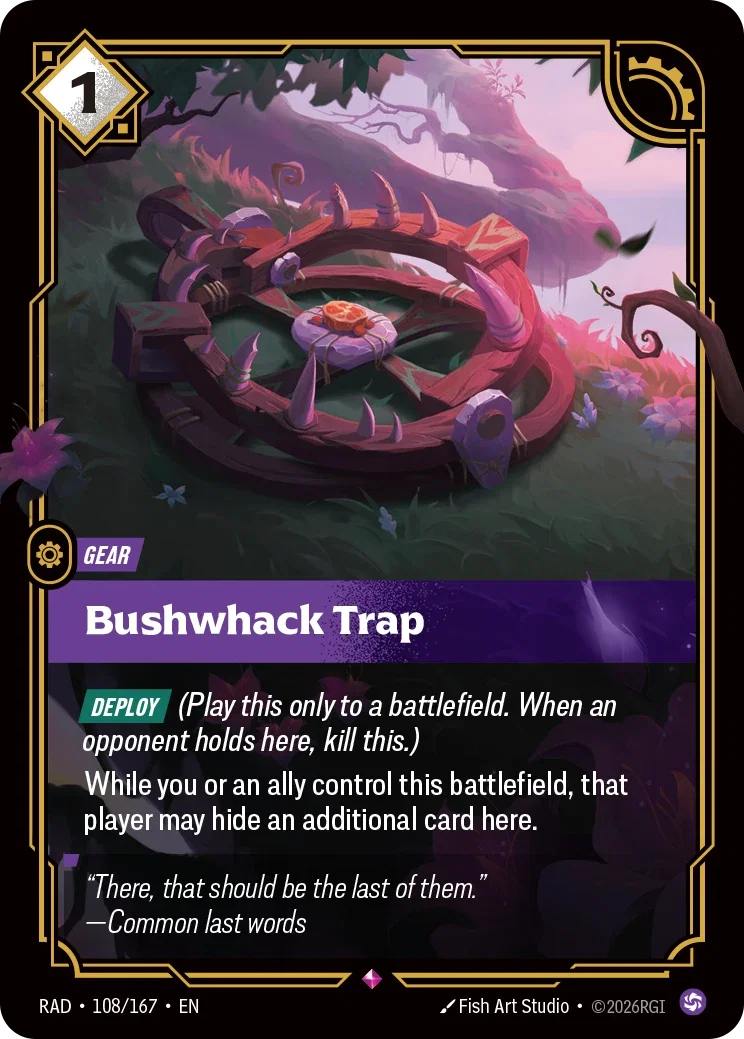 Bushwhack Trap - 108/167 (RAD) Rare