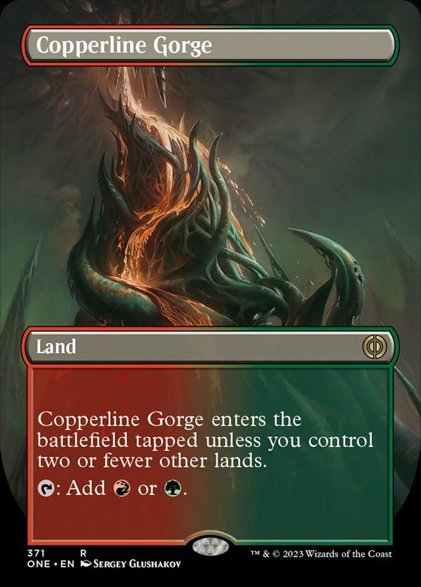 Copperline Gorge [#371 Alternate-Art Borderless] (ONE-R)