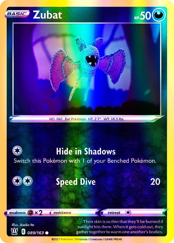 Zubat - 089/163 (SWSH05) Common - Near Mint Reverse Holofoil