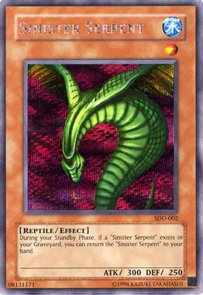 Sinister Serpent (SDD-002) Secret Rare