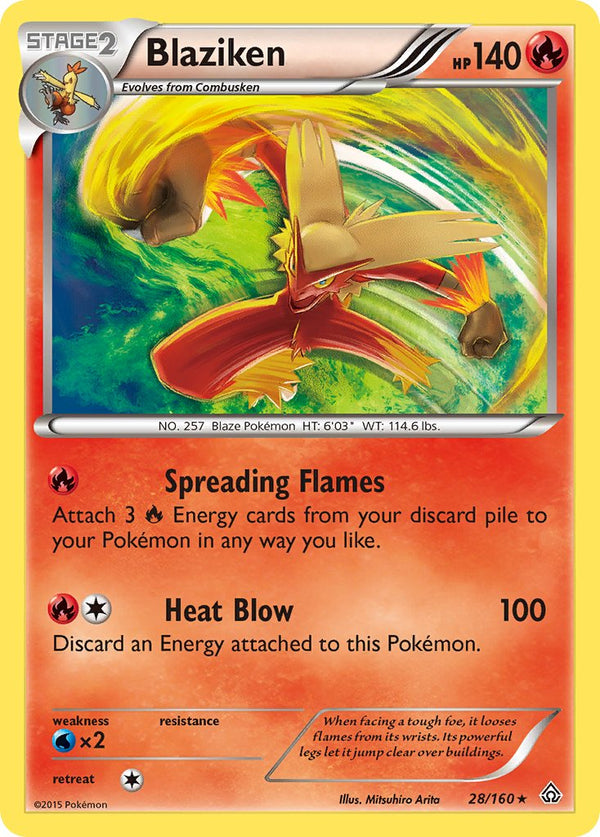 Blaziken - 028/160 (PRC) Holo Rare - Near Mint Holofoil