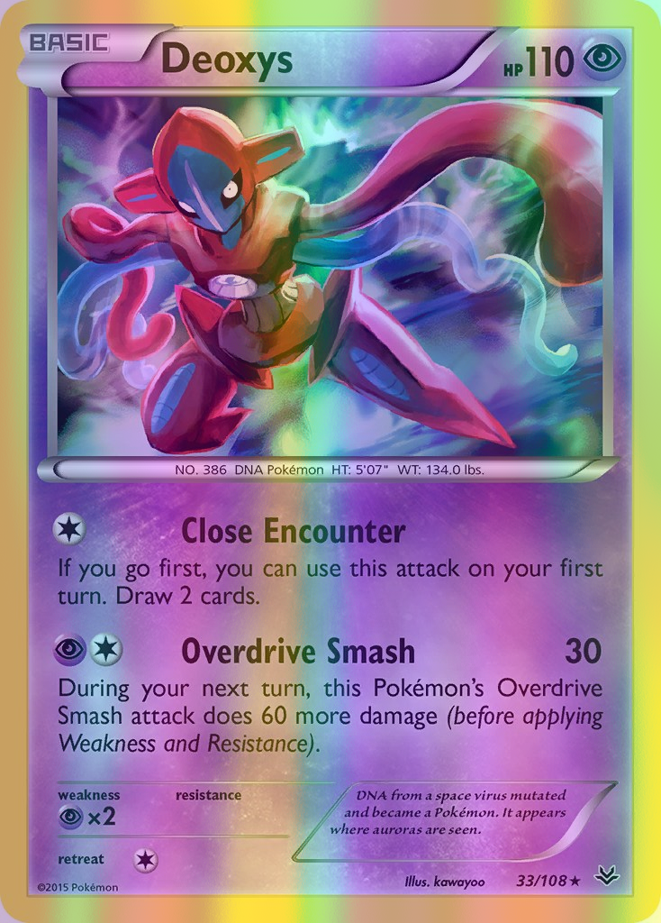 Deoxys - 033/108 (ROS) Holo Rare - Near Mint Reverse Holofoil