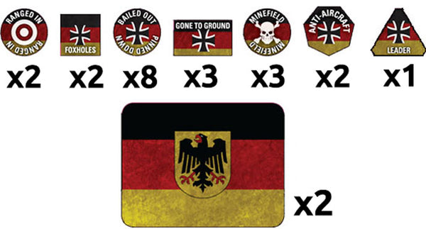 Flames of War: Team Yankee WW3: West German (TTK03) - Token Set