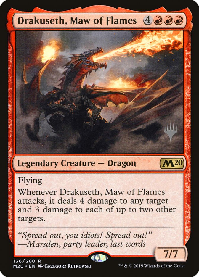 Drakuseth, Maw of Flames (M20-R-PP-FOIL)