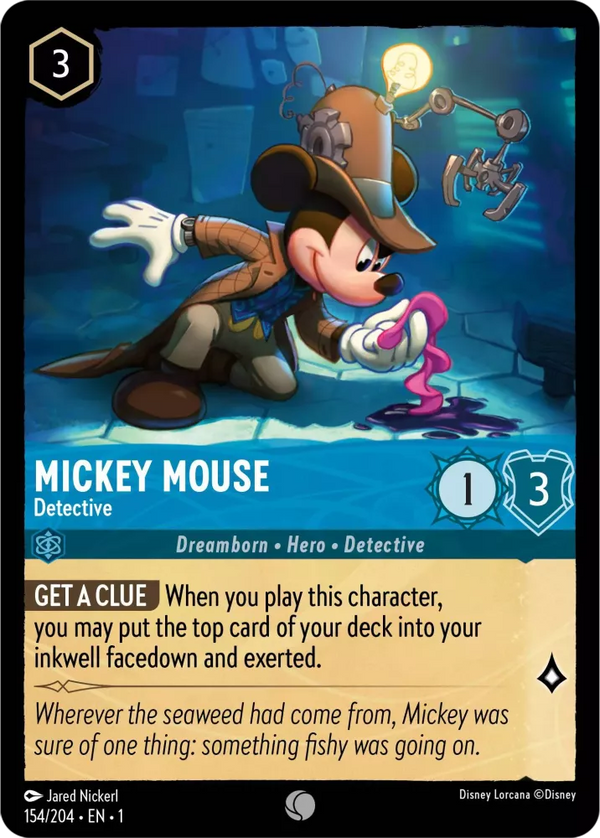 Mickey Mouse - Detective (The First Chapter 154/204) Common - Near Mint