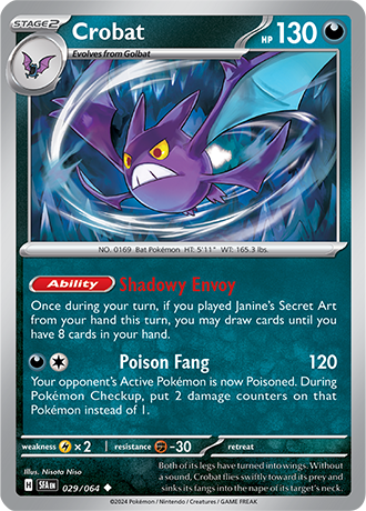 Crobat - 029/064 (SFA) Uncommon - Near Mint