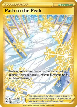Path to the Peak - 213/189 (SWSH10) Secret Rare - Near Mint Holofoil