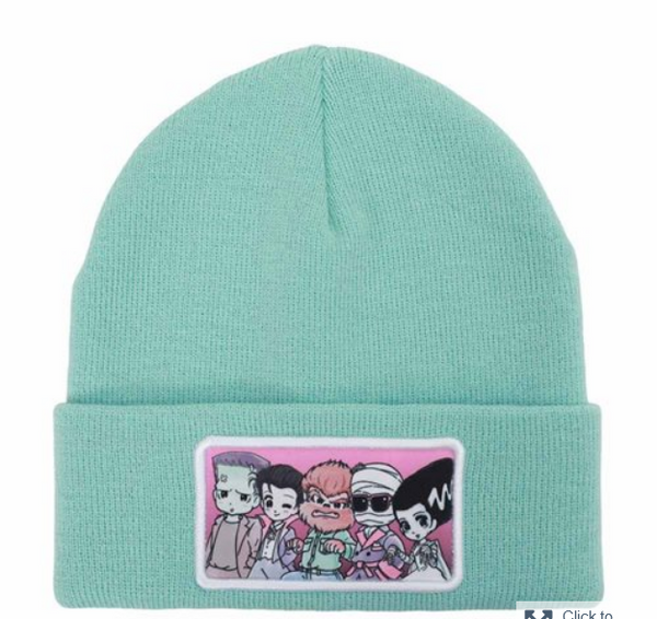 Universal Monsters Chibi Sublimated Patch Beanie