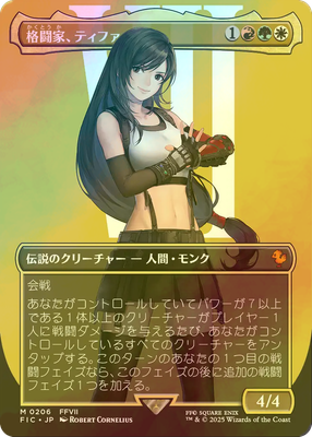Tifa, Martial Artist [ #0206 Borderless ] (FIC-M) Foil Near Mint - Japanese