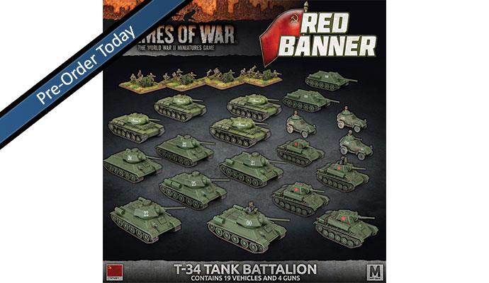 Flames of War: WWII: Soviet (SUAB15) - Red Banner: T-34 Tank Battalion