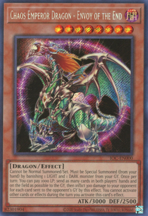 Chaos Emperor Dragon - Envoy of the End (IOC-EN000 (c) 2020 25th Anniversary) Secret Rare - Near Mint Unlimited
