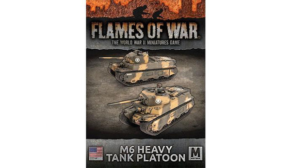 Flames of War: WWII: USA (UBX96) - M6 (3-inch & 37mm) Heavy Tanks (x2)