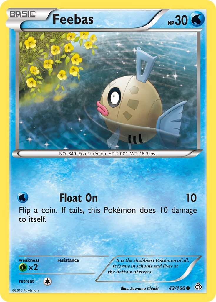 Feebas - 043/160 (PRC) Common - Near Mint