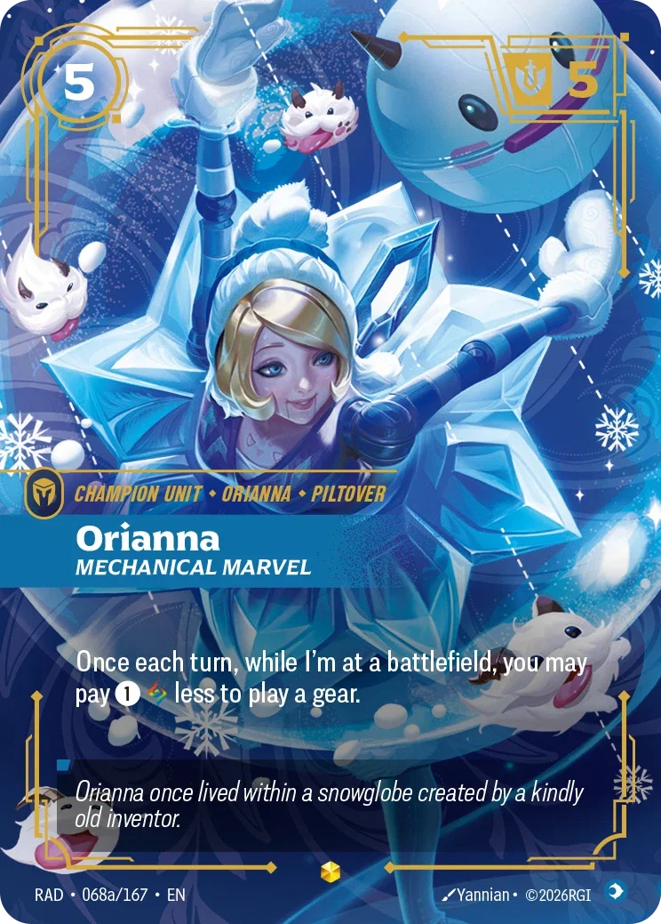 Orianna, Mechanical Marvel (Alternate Art) - 068a/167 (RAD) Showcase