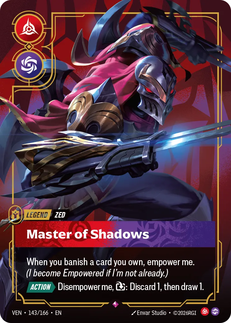 Zed - Master of Shadows - 143/166 (VEN) Rare