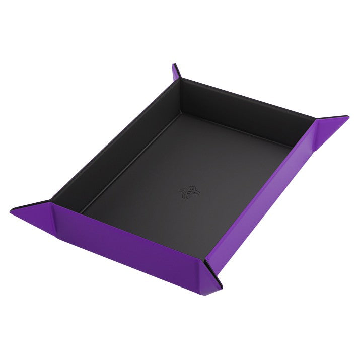 GameGenic: Magnetic Dice Tray - Rectangle: Black & Purple