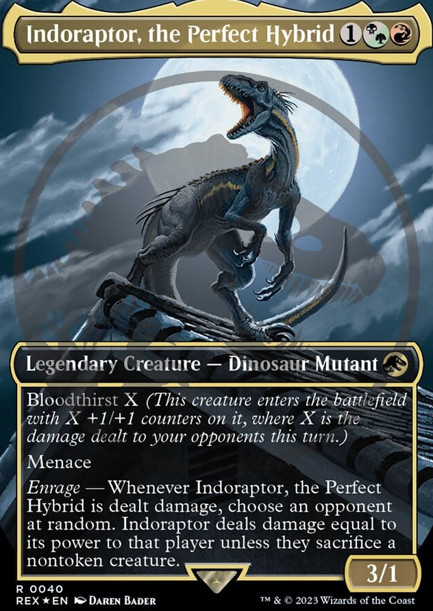 Indoraptor, the Perfect Hybrid [#0040 Embossed Foil] (REX-R)