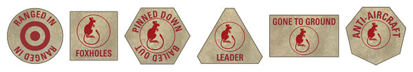 Flames of War: WWII: British (BR901) - Desert Rats Tokens (Mid)