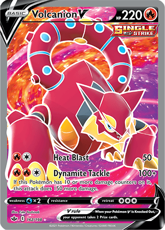 Volcanion V (Full Art) - 162/198 (SWSH06) Ultra Rare - Near Mint Holofoil