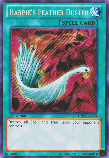 Harpie's Feather Duster (LCJW-EN099) Secret Rare 1st Edition