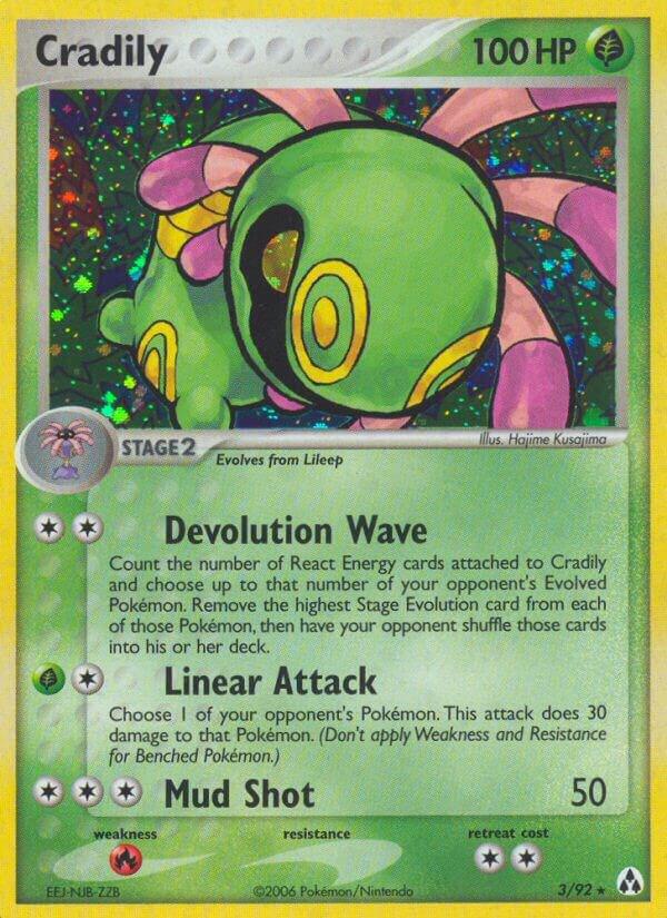 Cradily - 003/92 (LM) Holo Rare - Damaged Reverse Holofoil