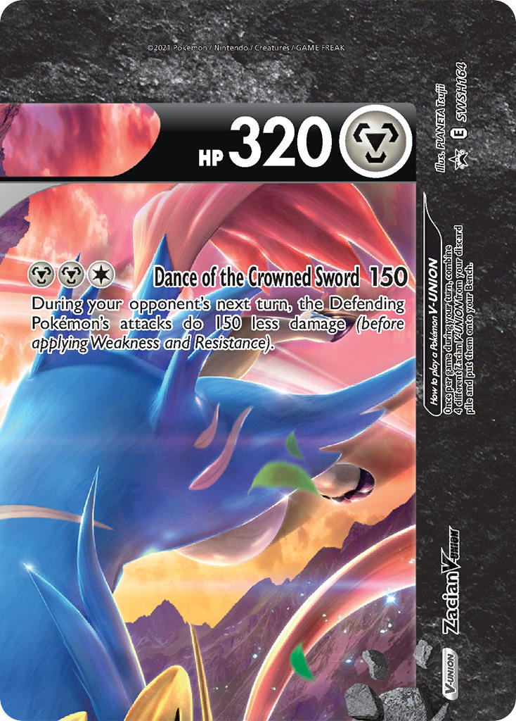 Zacian V-UNION - SWSH164 (SWSH:PR) Promo - Near Mint Holofoil