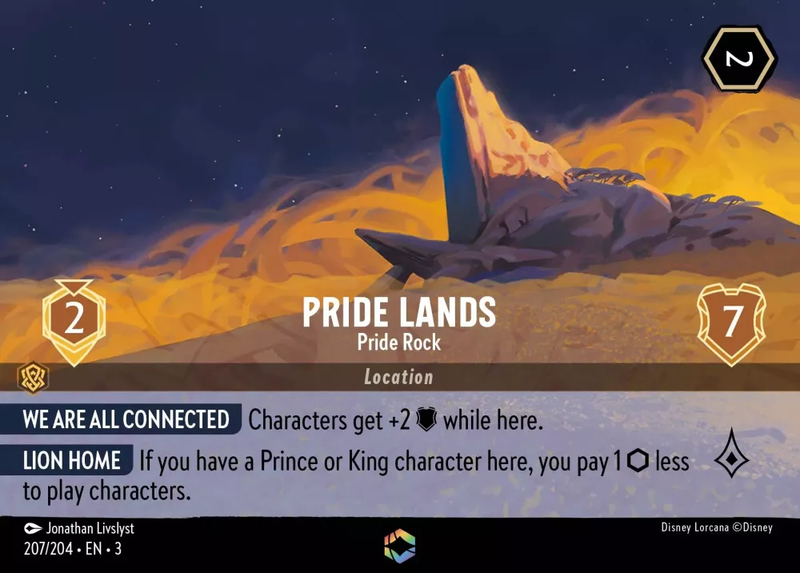 Pride Lands - Pride Rock (Alternate Art) (Into the Inklands 207/204) Enchanted - Near Mint Holofoil