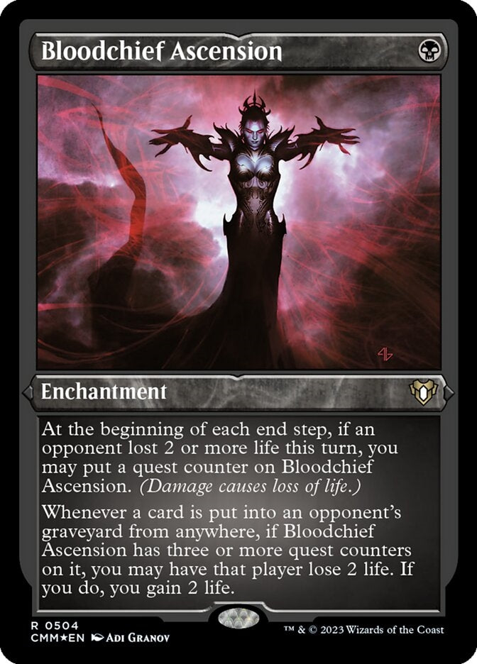 Bloodchief Ascension [#0504 Etched Foil] (CMM-R)