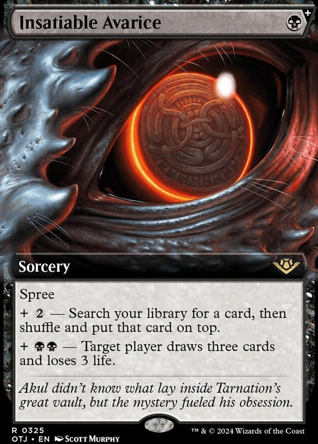 Insatiable Avarice #0325 Extended Art (OTJ-R)