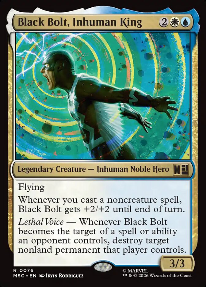 Black Bolt, Inhuman King [ #0076 ] (MSC-R)