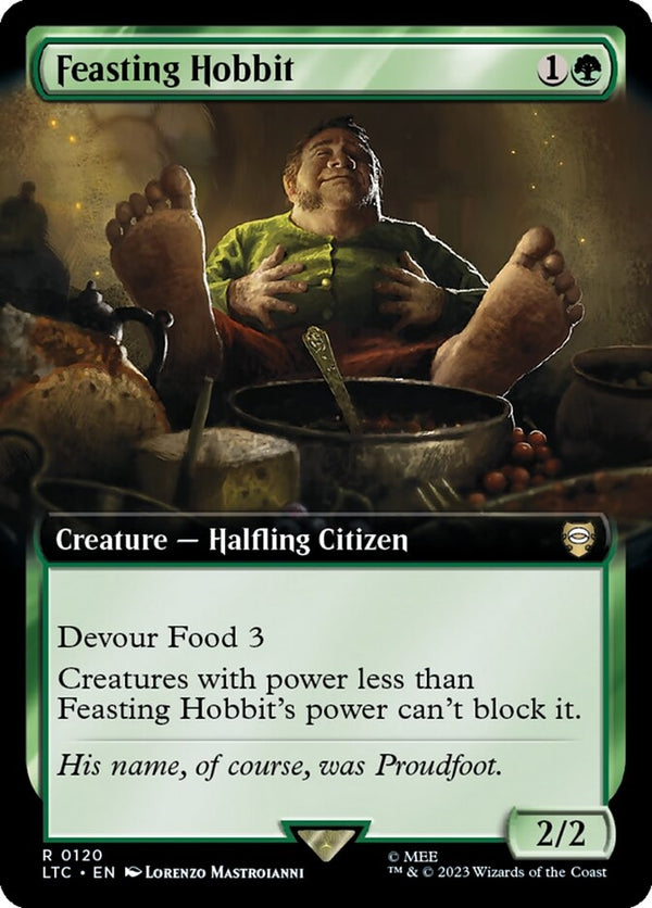 Feasting Hobbit [#0120 Extended Art] (LTC-R)