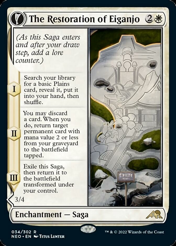 The Restoration of Eiganjo // Architect of Restoration [ #034/302 ] (NEO-R)