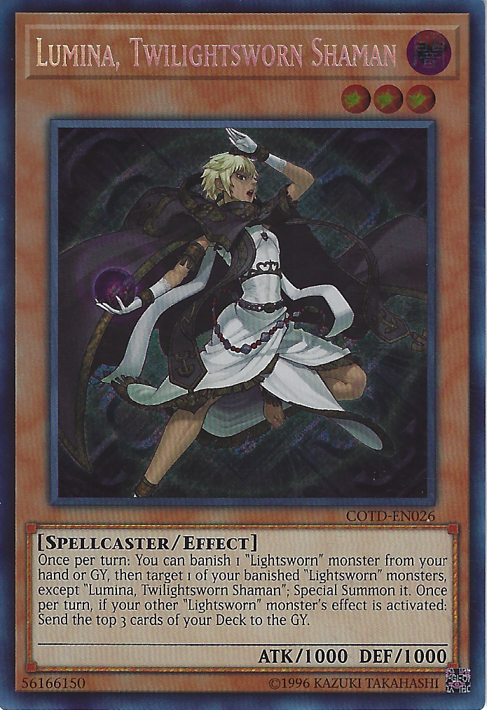 Lumina, Twilightsworn Shaman (COTD-EN026) Near Mint Unlimited - Secret Rare
