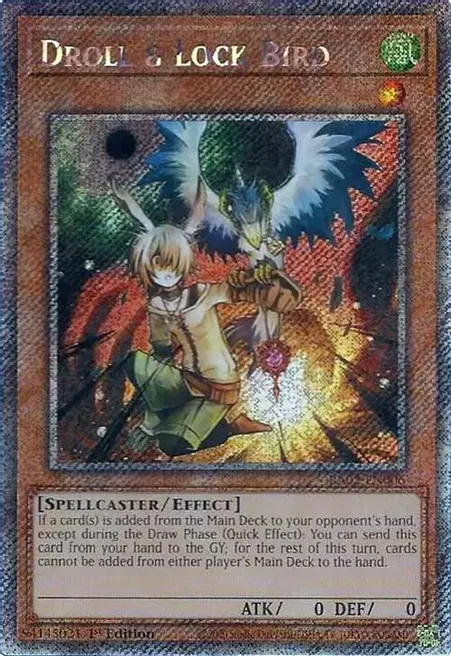 Droll & Lock Bird (RA02-EN006) Platinum Secret Rare - Near Mint 1st Edition