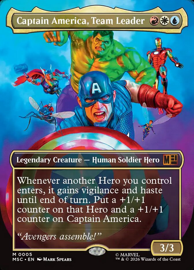 Captain America, Team Leader [ #0005 Borderless ] (MSC-M)