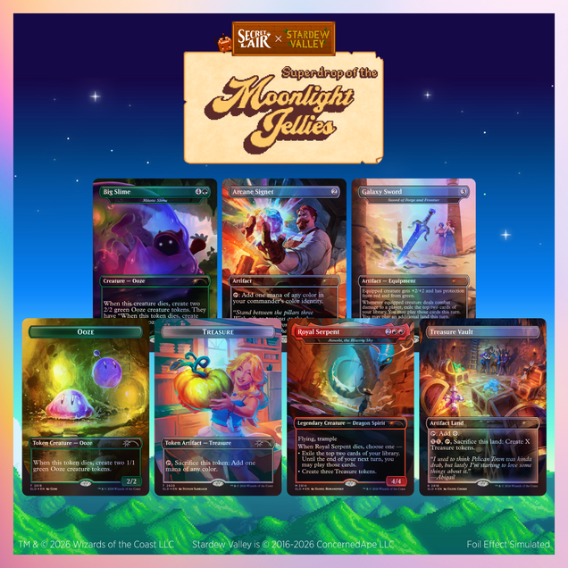 MTG: Secret Lair x Stardew Valley: A Flicker in the Deep Foil Edition