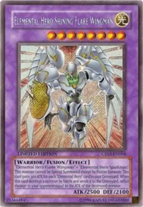 Elemental HERO Shining Flare Wingman (CT03-EN004) Secret Rare - Limited Edition