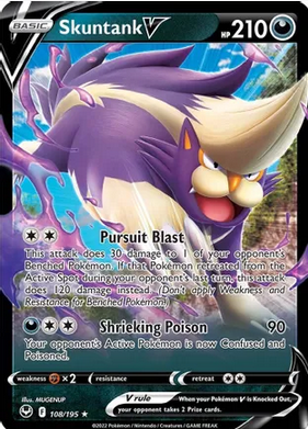 Skuntank V - 108/195 (SWSH12) Ultra Rare - Near Mint Holofoil