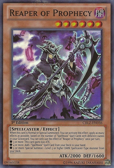 Reaper of Prophecy (CBLZ-EN036) Super Rare - Near Mint 1st Edition