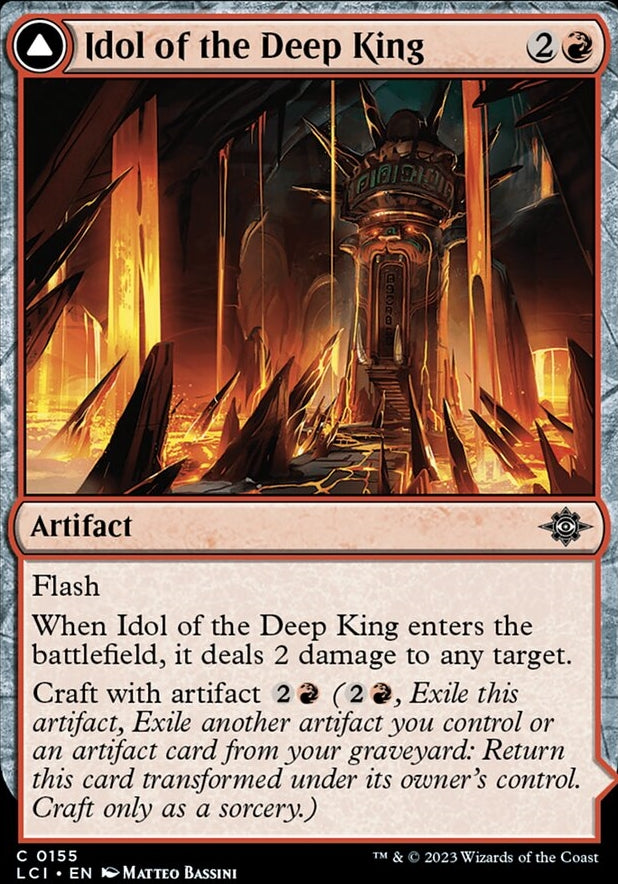 Idol of the Deep King // Sovereign's Macuahuitl [#0155] (LCI-C)