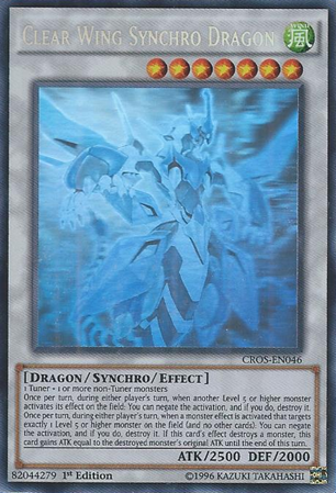 Clear Wing Synchro Dragon (CROS-EN046) Ghost Rare - Near Mint 1st Edition