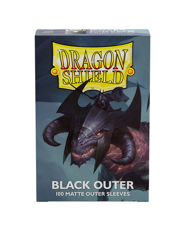 Dragon Shield: Standard - Matte Black: Outer Sleeves  100 Count