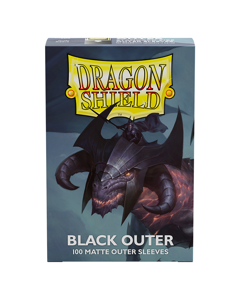 Dragon Shield: Standard - Matte Black: Outer Sleeves  100 Count