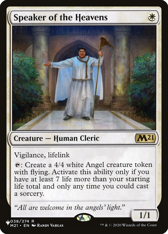 Speaker of the Heavens (M21-R-LIST)