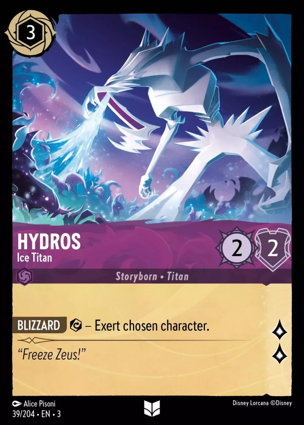 Hydros - Ice Titan (Into the Inklands 039/204) Uncommon - Near Mint