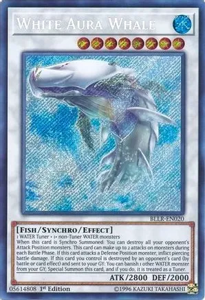 White Aura Whale (BLLR-EN020) Secret Rare 1st Edition