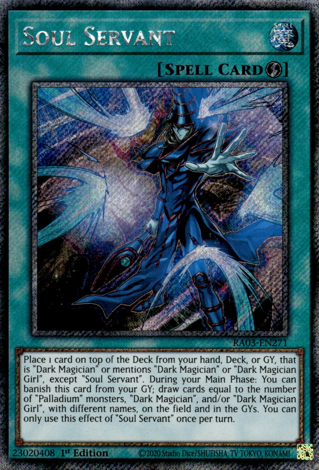 Soul Servant (RA03-EN271) Platinum Secret Rare - Near Mint 1st Edition