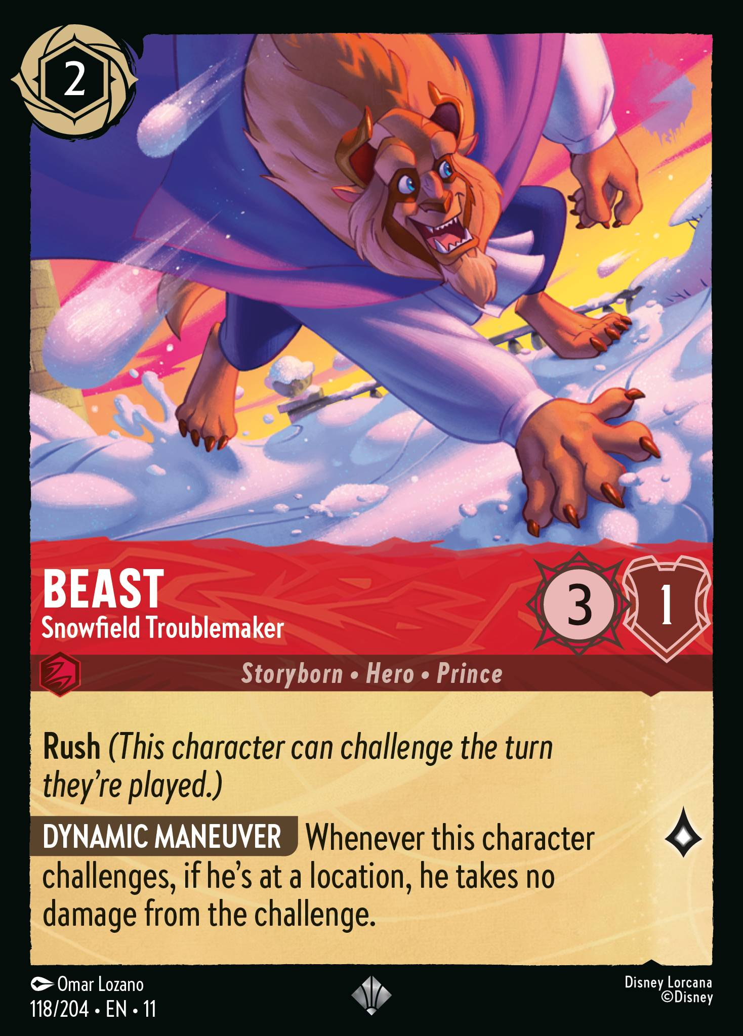 Beast - Snowfield Troublemaker (118/204 - Winterspell)  Super Rare