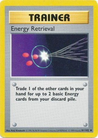 Energy Retrieval - 081/102 (BSS) Uncommon - Near Mint Unlimited